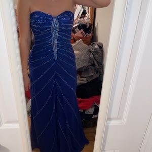 Extreme a division of expressions beaded strapless prom dress